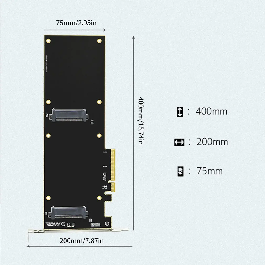 PCIE Riser Card Nvme 2.5 Ssd U.2 To PCI-e X8 Adapter Interface SFF-8639 32Gbps SATA-Express Double Bay Transfer Server
PCIE Riser Card Nvme 2.5 Ssd U.2 To PCI-e X8 Adapter Interface SFF-8639 32Gbps SATA-Express Double Bay Transfer Server