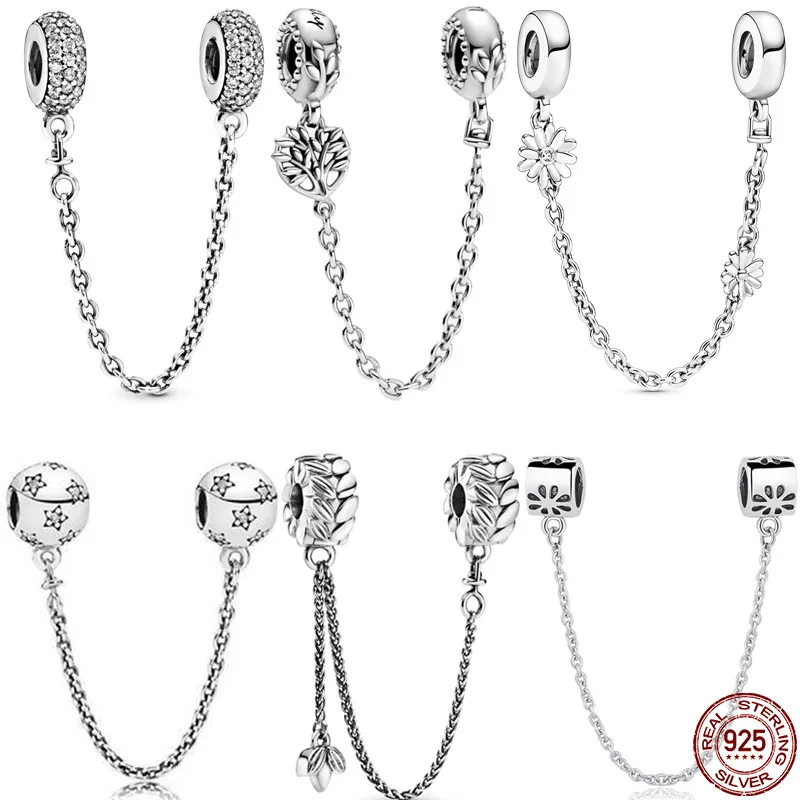 Hot Sale 925 Sterling Silver 6 Classic Safety Chains Charm&Bead Fit Original 3mm Bracelet&Bangle Making Fashion DIY Jewelry
Hot Sale 925 Sterling Silver 6 Classic Safety Chains Charm&Bead Fit Original 3mm Bracelet&Bangle Making Fashion DIY Jewelry