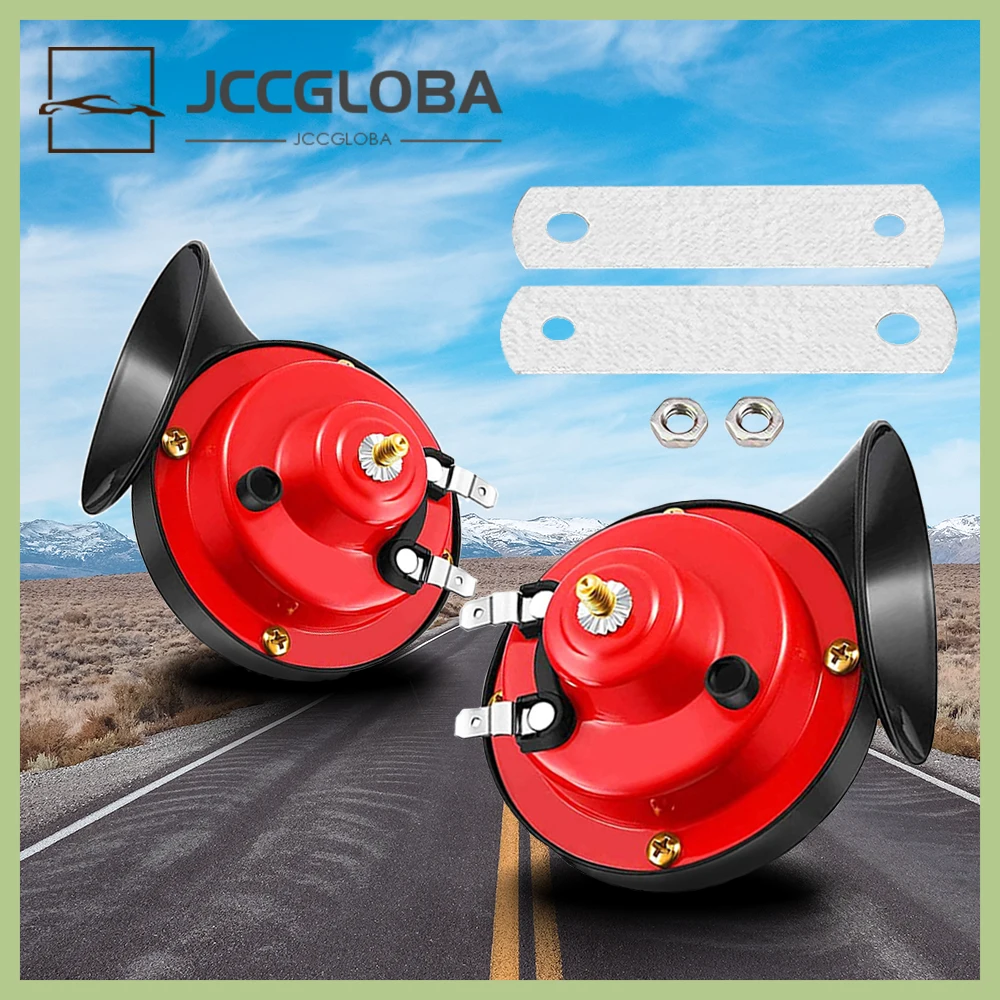 2pcs 12V/24V car Snail Electric Air Horn for Marine Boat Loud Alarm Kit Boat Motorcycle Dual-tone car horn Loud signal Auto
2pcs 12V/24V car Snail Electric Air Horn for Marine Boat Loud Alarm Kit Boat Motorcycle Dual-tone car horn Loud signal Auto