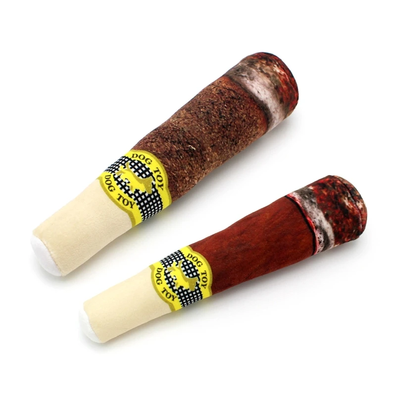 Interactive Stuffed Dog Chew Toys for Small and Medium Dogs Plush Squeak Toy Cigar-Design Reducing Boredom
Interactive Stuffed Dog Chew Toys for Small and Medium Dogs Plush Squeak Toy Cigar-Design Reducing Boredom