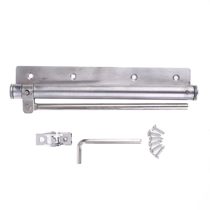 Single Spring Strength Adjustable Stainless Steel Automatic Door Closer for Home
Single Spring Strength Adjustable Stainless Steel Automatic Door Closer for Home