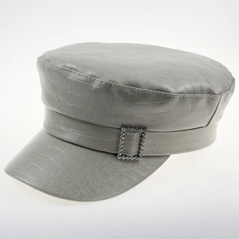 Fibonacci Lanxxy Pu Leather Military Cap Women Military Hat Gorras Snapback Navy Caps Female Casquette Beret British Style
Fibonacci Lanxxy Pu Leather Military Cap Women Military Hat Gorras Snapback Navy Caps Female Casquette Beret British Style