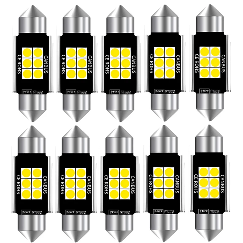 10PC C5W 31mm 36mm 39mm 41mm Car LED Bulb C5W C10W 3030 LED CANBUS Auto Interior Dome Lamp Reading Bulb
10PC C5W 31mm 36mm 39mm 41mm Car LED Bulb C5W C10W 3030 LED CANBUS Auto Interior Dome Lamp Reading Bulb