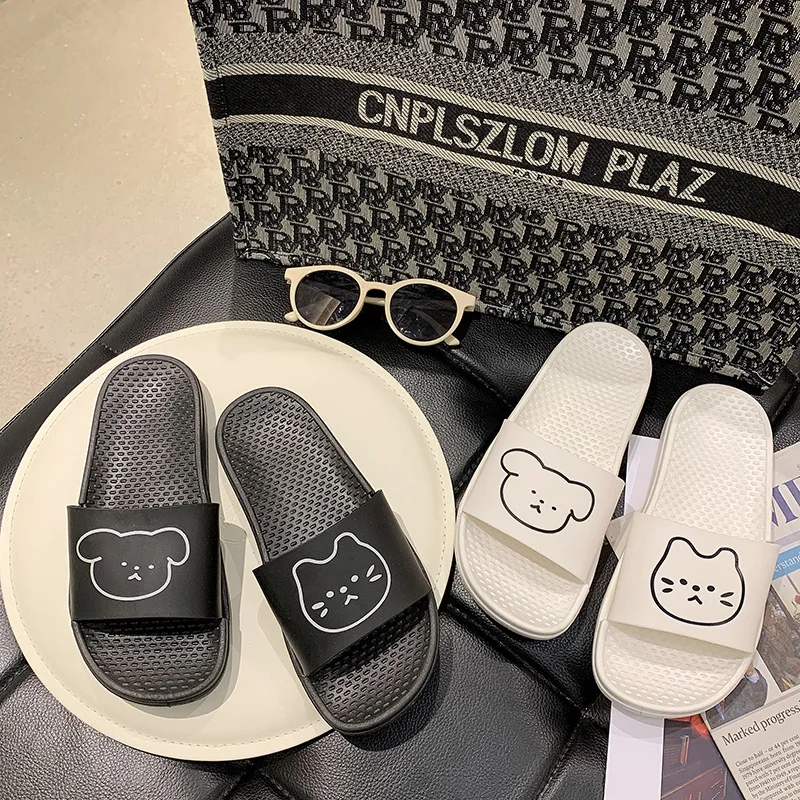 Summer New Ladies Sandals And Slippers, Comfortable Non-slip Indoor Slippers, Cartoon Cute Cat And Dog Pattern Student Slippers
Summer New Ladies Sandals And Slippers, Comfortable Non-slip Indoor Slippers, Cartoon Cute Cat And Dog Pattern Student Slippers