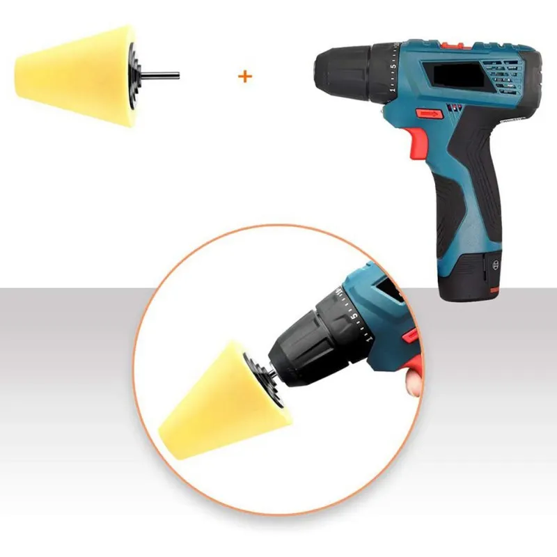 3 Sets Drill Polishing Sponge Pads 1/4''/6mm Polishing Cone 3 Hardness Foam Sponge Polishing Pad For For For Car Wheel Hub Care
3 Sets Drill Polishing Sponge Pads 1/4''/6mm Polishing Cone 3 Hardness Foam Sponge Polishing Pad For For For Car Wheel Hub Care