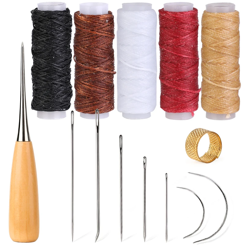 Imzay Leather Sewing Kit With Large-Eye Stitching Needles, Waxed Thread, Leather Sewing Tools For DIY Leather Craft
Imzay Leather Sewing Kit With Large-Eye Stitching Needles, Waxed Thread, Leather Sewing Tools For DIY Leather Craft