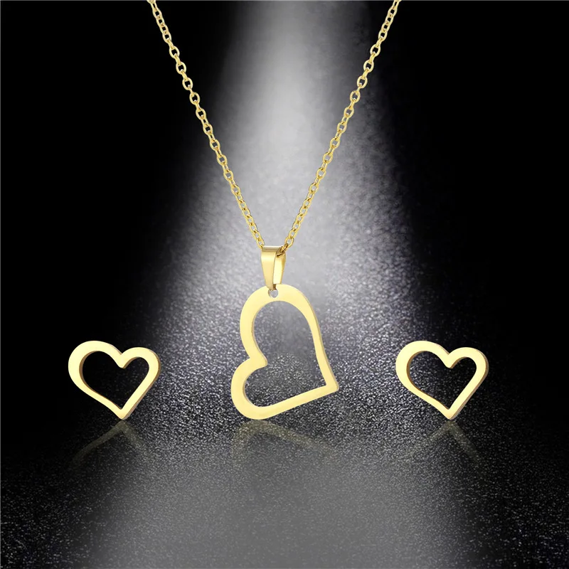 Heart-shaped Necklace Jewelry Two-piece Stainless Steel Necklace Fashion Jewelry Dinner Accessories For Women
Heart-shaped Necklace Jewelry Two-piece Stainless Steel Necklace Fashion Jewelry Dinner Accessories For Women