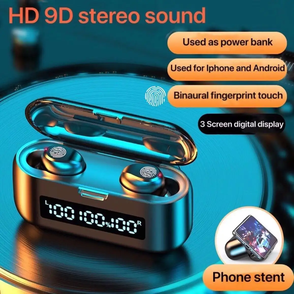 TWS Long life Waterproof Wireless Headphones Earphones Led Display Sports Hifi Earbuds Headset With Microphone HD Call
TWS Long life Waterproof Wireless Headphones Earphones Led Display Sports Hifi Earbuds Headset With Microphone HD Call