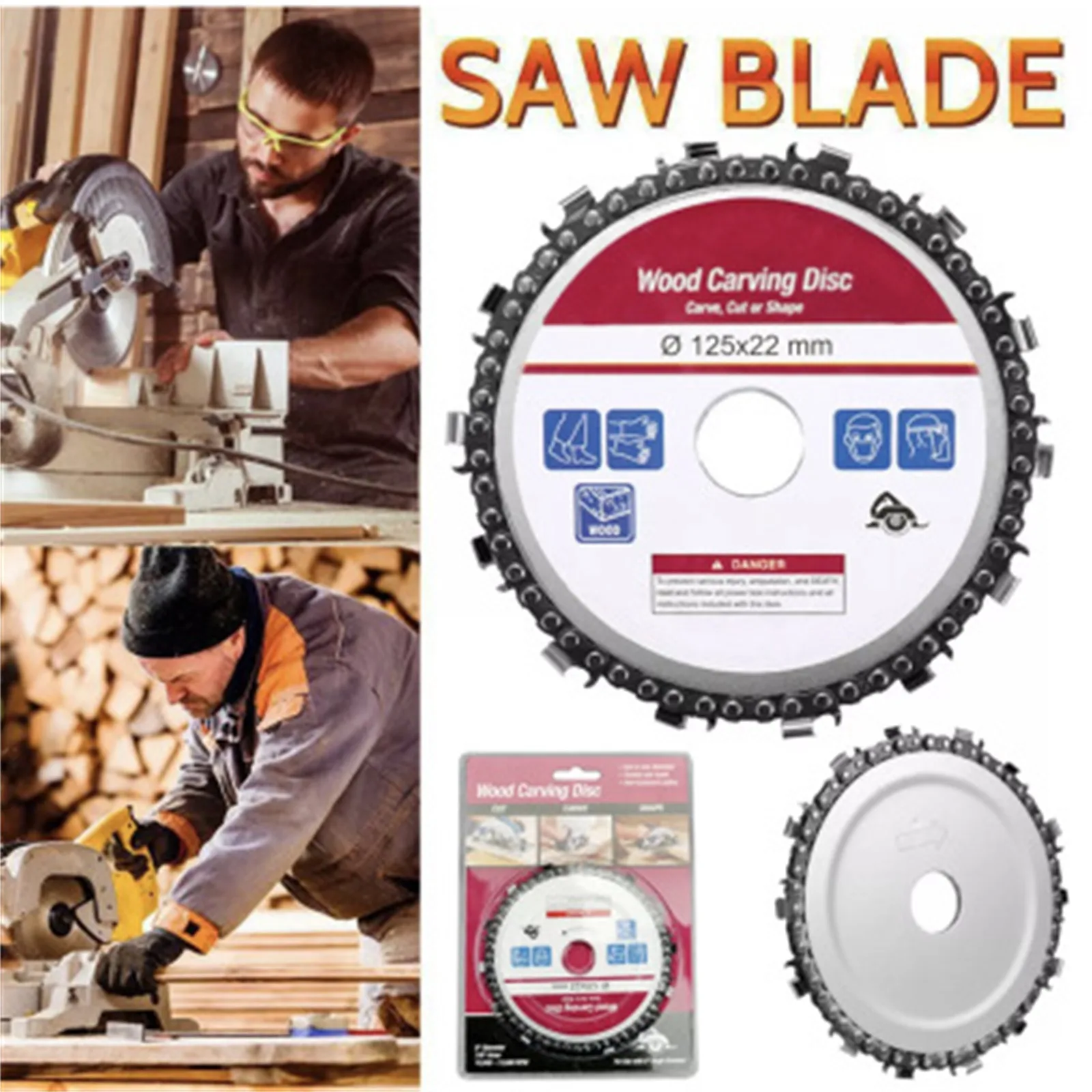 Grinder Chain Disc Wood Carving Disc 5 Inch For 125mm Angle Grinder 14 Tooth Grinder Wood Carving Cutting Disc Diy Handmade Tool
Grinder Chain Disc Wood Carving Disc 5 Inch For 125mm Angle Grinder 14 Tooth Grinder Wood Carving Cutting Disc Diy Handmade Tool