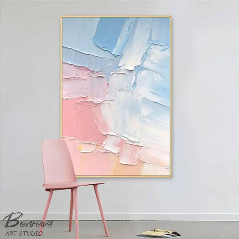 Pink and Blue Abstract Painting Bedroom Wall Decor Hand painted Abstract Art Acrylic Painting on CanvasBig oil huge large-scale
Pink and Blue Abstract Painting Bedroom Wall Decor Hand painted Abstract Art Acrylic Painting on CanvasBig oil huge large-scale