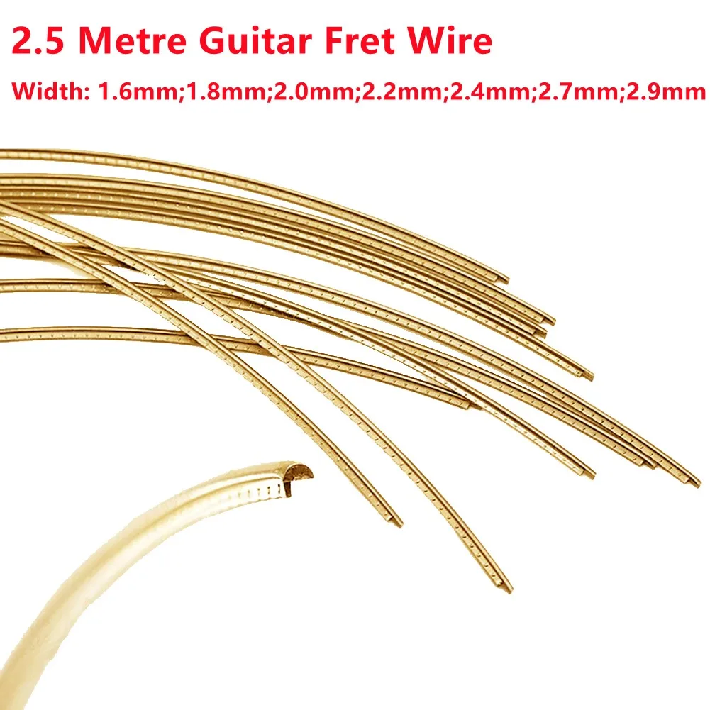 2.5Metre Guitar Fingerboard DIY Fret Wire Brass Width 2.2MM 2.4MM 2.7MM 2.9MM Inverted Triple-cornered Stable Brass Frets
2.5Metre Guitar Fingerboard DIY Fret Wire Brass Width 2.2MM 2.4MM 2.7MM 2.9MM Inverted Triple-cornered Stable Brass Frets
