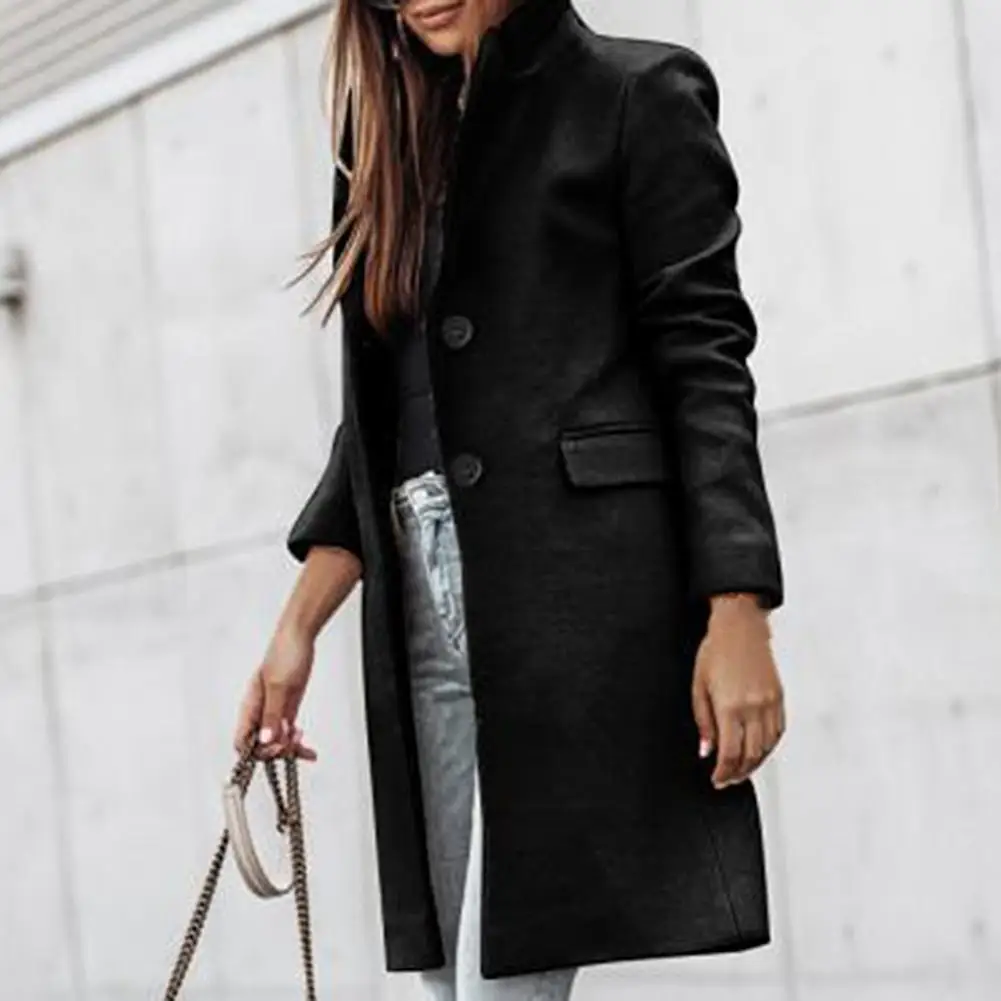 Single Breasted Cold Resistant Two Buttons Mid-Length Casual Coat Ladies Clothing
Single Breasted Cold Resistant Two Buttons Mid-Length Casual Coat Ladies Clothing