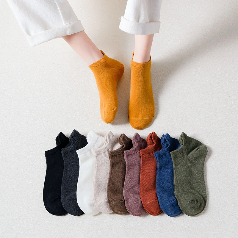 10 Pair Summer New Low Help Shallow Women Socks Japanese Simple Solid Color Boat Socks Spring and Autumn Thin Cotton Socks
10 Pair Summer New Low Help Shallow Women Socks Japanese Simple Solid Color Boat Socks Spring and Autumn Thin Cotton Socks