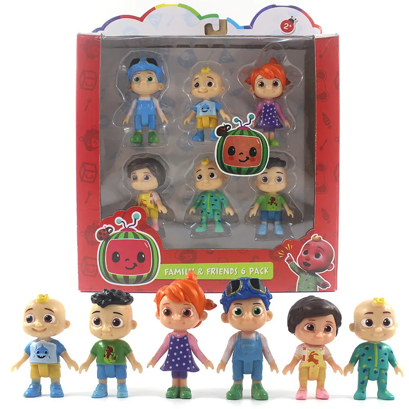 6pcs/set Cartoon Cocomelon JJ Action Figure Toy With Box Cocomelon Family Model Dolls For Children Birthday Gift
6pcs/set Cartoon Cocomelon JJ Action Figure Toy With Box Cocomelon Family Model Dolls For Children Birthday Gift