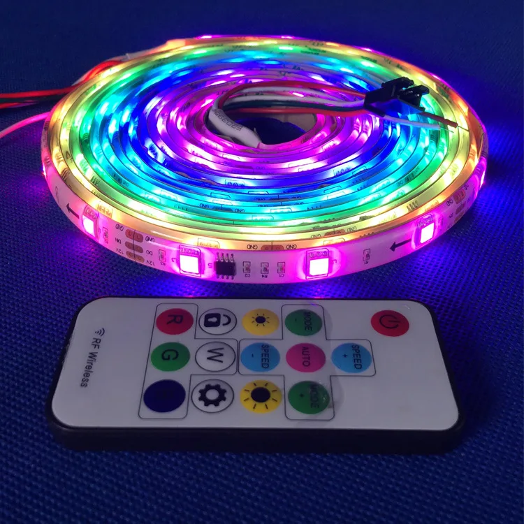 50M DC12V WS2811 IC SMD5050 LED Strip 30LEDs/M WS2811 IC Pixel Lights With Full Dream Color with RF Remote Controller
50M DC12V WS2811 IC SMD5050 LED Strip 30LEDs/M WS2811 IC Pixel Lights With Full Dream Color with RF Remote Controller