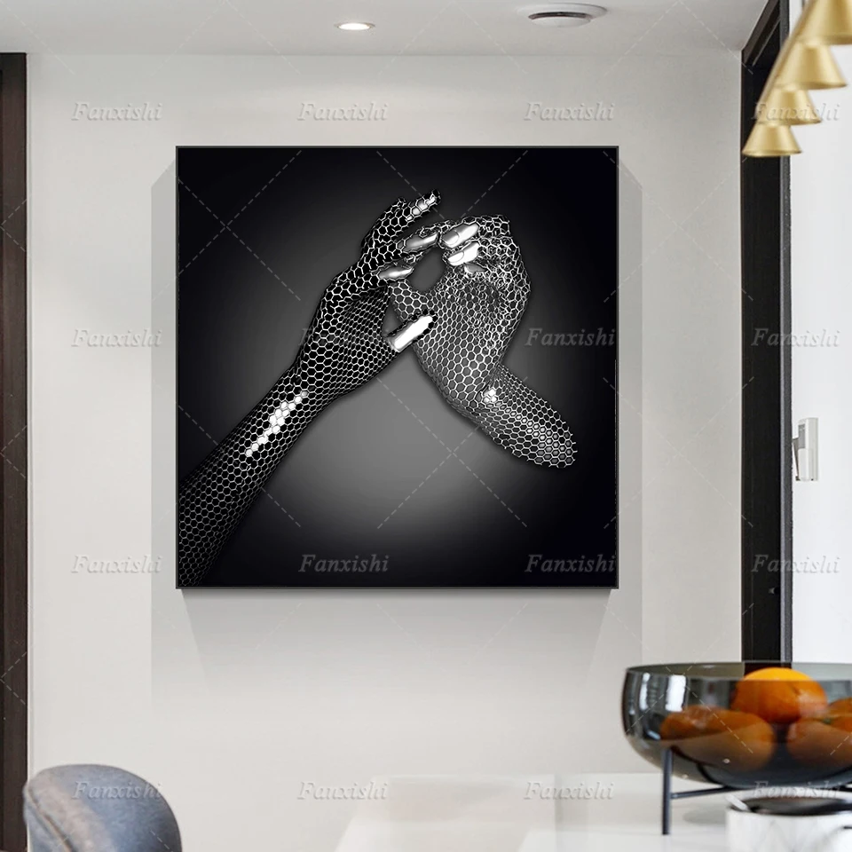 3d Hands Wall Print Art Luxury,Metal Statue Silver Poster Art Canvas Painting Wall Pictures Living Room Decor Anniversary Gifts
3d Hands Wall Print Art Luxury,Metal Statue Silver Poster Art Canvas Painting Wall Pictures Living Room Decor Anniversary Gifts