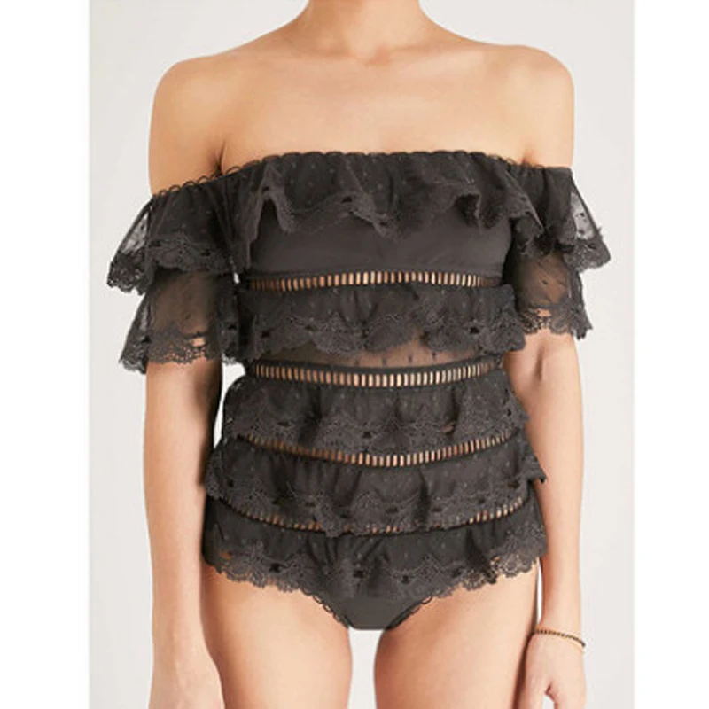 Bathing Clothes 1 Piece Swimsuit Women One Suit Solid Swimwear Swim For Push Up 2020 New Cascading Lace Hollow Cake Polyester
Bathing Clothes 1 Piece Swimsuit Women One Suit Solid Swimwear Swim For Push Up 2020 New Cascading Lace Hollow Cake Polyester