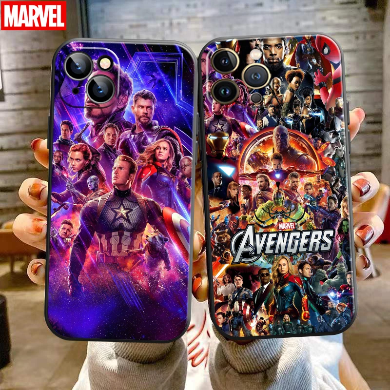 Marvel Avengers Cover For Apple iPhone 13 12 11 Pro 13 12 Mini X XR XS Max SE 5 6 7 8 Plus Phone Case Liquid Silicon black funda
Marvel Avengers Cover For Apple iPhone 13 12 11 Pro 13 12 Mini X XR XS Max SE 5 6 7 8 Plus Phone Case Liquid Silicon black funda