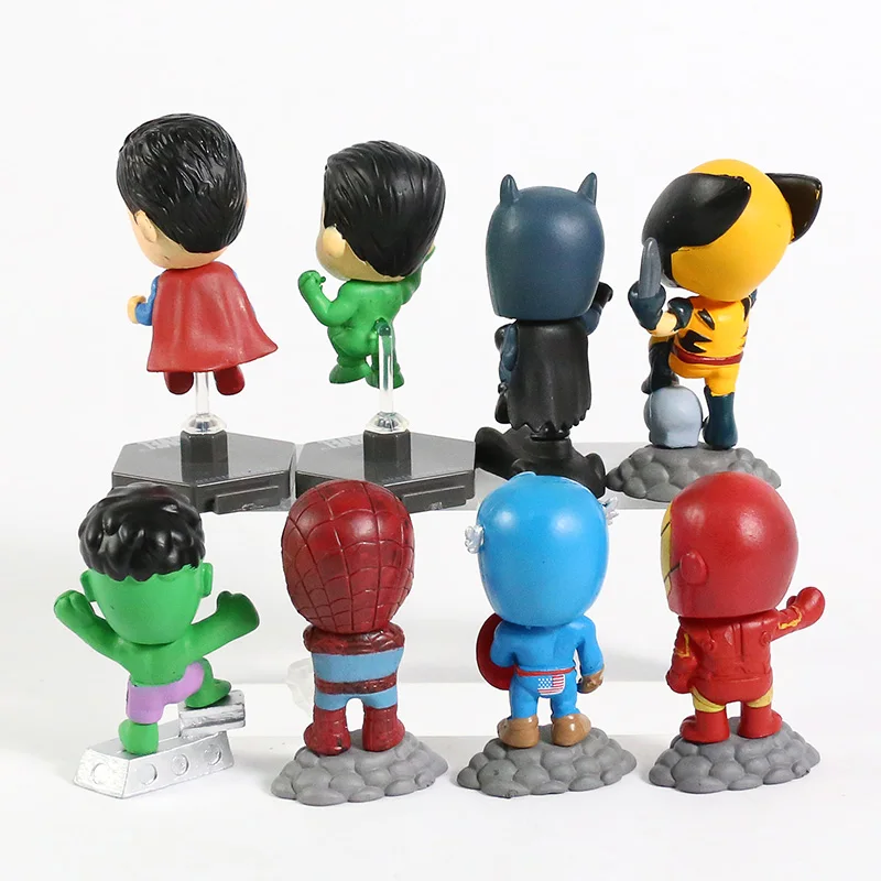 Super Heroes The Avengers Captain American Hulk X-men Spiderman Mini PVC Action Figure Toys Dolls 8pcs/set
Super Heroes The Avengers Captain American Hulk X-men Spiderman Mini PVC Action Figure Toys Dolls 8pcs/set