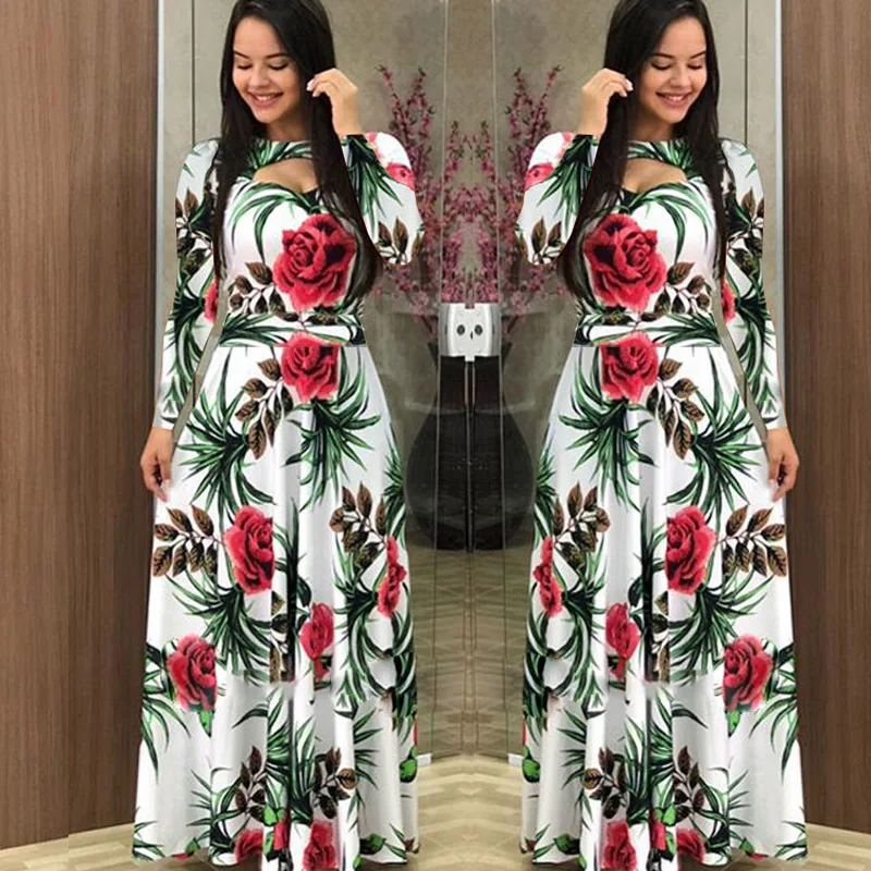 5XL Spring Dress Women Plus Size Clothing Boho Hallow Floral Printed Dress Casual A Line Slim Long Dresses Party Fashion Clothes
5XL Spring Dress Women Plus Size Clothing Boho Hallow Floral Printed Dress Casual A Line Slim Long Dresses Party Fashion Clothes