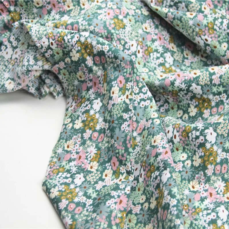 100% Combed Cotton Dobby Horizontal Stripe Pastoral DARK Green Pink Brown Small FLower Fine Fabrics for Autumn Apparel Dress
100% Combed Cotton Dobby Horizontal Stripe Pastoral DARK Green Pink Brown Small FLower Fine Fabrics for Autumn Apparel Dress