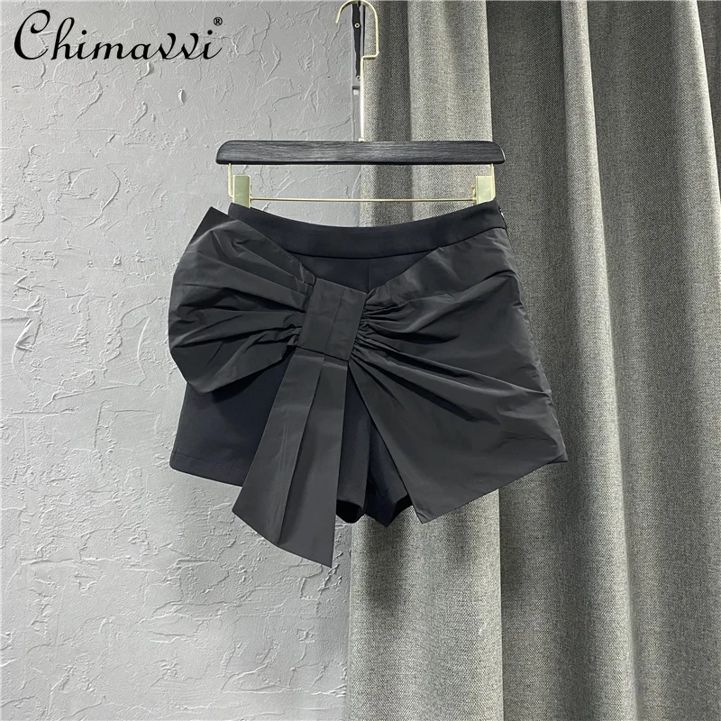 Новинка весна-осень 2021 в европейском стиле модные широкие шорты с высокой талией и бантом Повседневный Универсальный костюм-трапеция популярные брюки для женщин 
Новинка весна-осень 2021 в европейском стиле модные широкие шорты с высокой талией и бантом Повседневный Универсальный костюм-трапеция популярные брюки для женщин