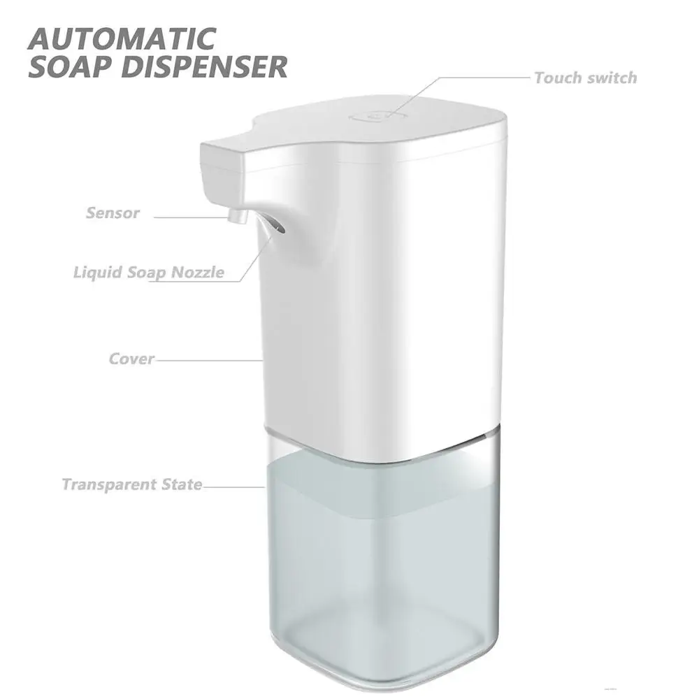 350ML Automatic Infrared Induction Soap Dispenser for Bathroom Kitchen
350ML Automatic Infrared Induction Soap Dispenser for Bathroom Kitchen