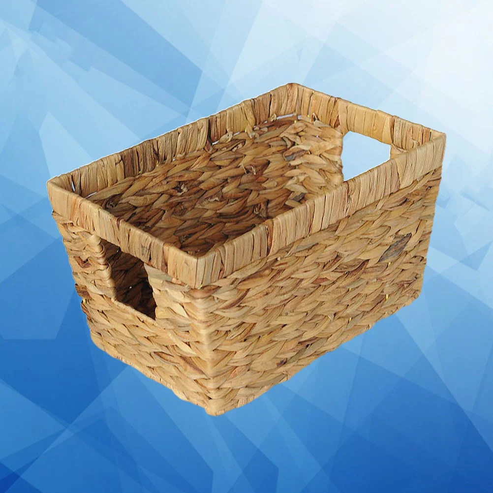 Straw Woven Storage Basket Portable Handle Fabrics Storage Case Hand Made Sundries Container (Size)
Straw Woven Storage Basket Portable Handle Fabrics Storage Case Hand Made Sundries Container (Size)