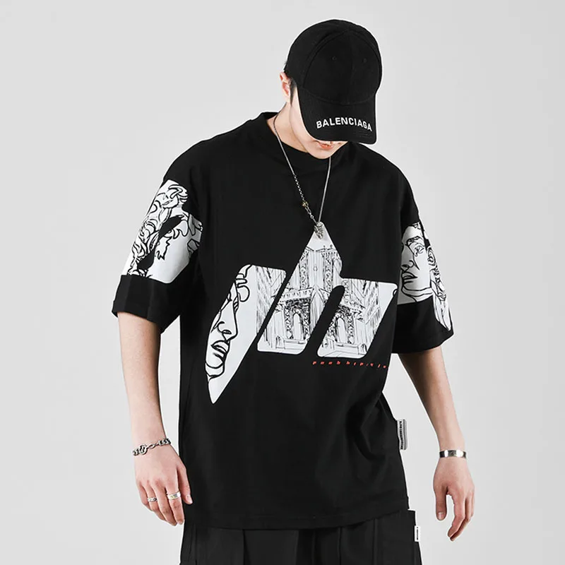 Men T-shirt 2022 new arrival summer retro cotton letter male t shirt loose fashion Korean style white yellow black gray T22
Men T-shirt 2022 new arrival summer retro cotton letter male t shirt loose fashion Korean style white yellow black gray T22