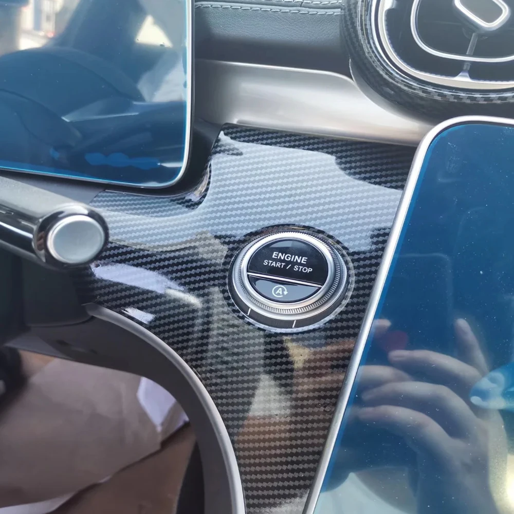 For Mercedes-Benz C-Class W206 C180 C200 C300 2022 2023 Carbon Fiber Style Center console Interior Instrument Panel Around trim
For Mercedes-Benz C-Class W206 C180 C200 C300 2022 2023 Carbon Fiber Style Center console Interior Instrument Panel Around trim