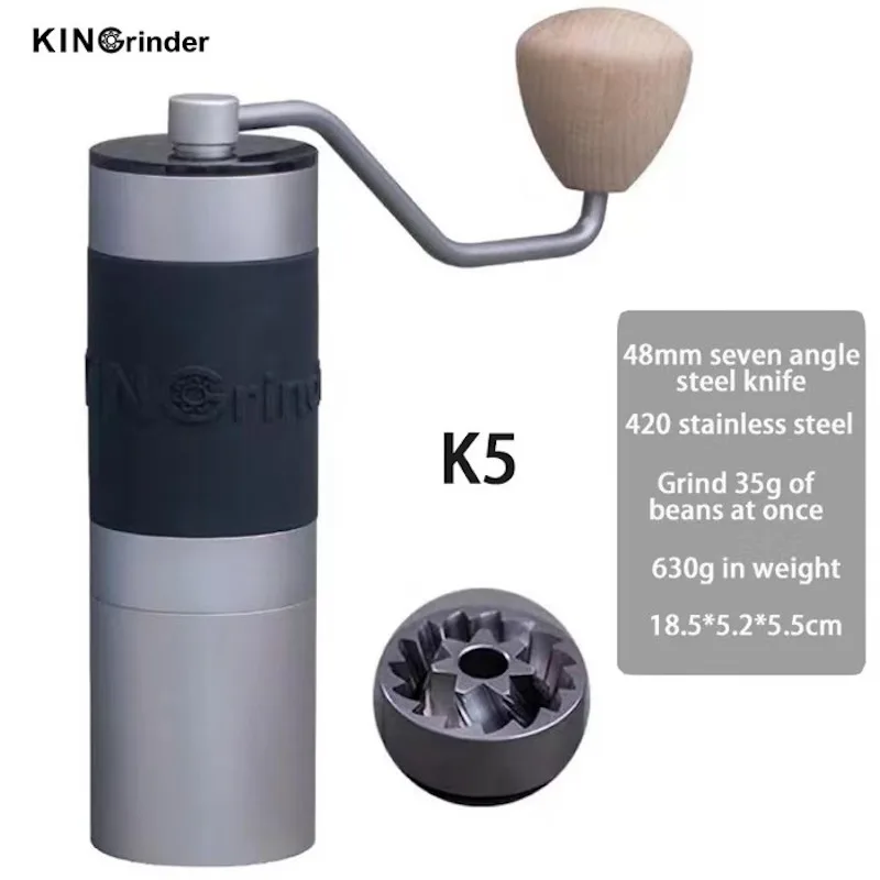 Han k5 Manual Coffees Grinder High Quality Aluminum Portable Coffee Grinder Burr Coffee Grinders Steel Titanium Grinding Core35g
Han k5 Manual Coffees Grinder High Quality Aluminum Portable Coffee Grinder Burr Coffee Grinders Steel Titanium Grinding Core35g