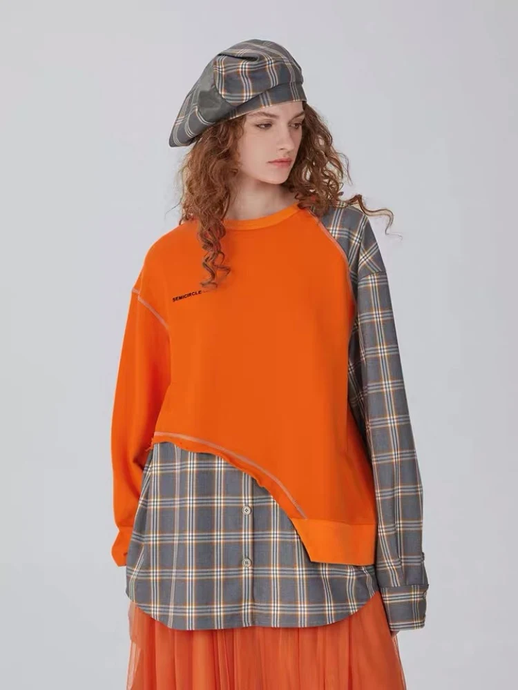 Толстовки женские весенне-летние в клетку, с круглым вырезом, 2021
Толстовки женские весенне-летние в клетку, с круглым вырезом, 2021