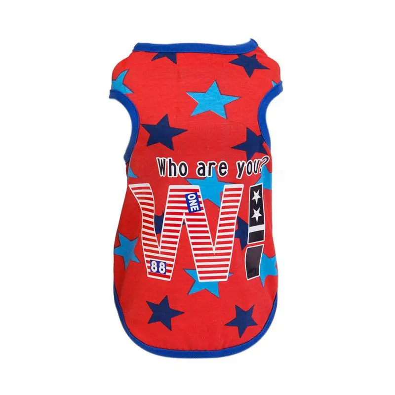 Newest Pet Cat Dog Spring And Summer Thin Five-angle Star Vest T-shirt Cats Clothes for Small Cotton Suit Dogs
Newest Pet Cat Dog Spring And Summer Thin Five-angle Star Vest T-shirt Cats Clothes for Small Cotton Suit Dogs