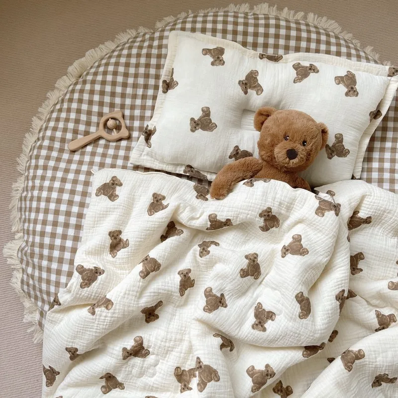 120*150CM Kids Friendly Skin Blankets Baby Quilt Cotton Newborn Cover Lovely Bear Home Textiles Suitable For Children Adult
120*150CM Kids Friendly Skin Blankets Baby Quilt Cotton Newborn Cover Lovely Bear Home Textiles Suitable For Children Adult