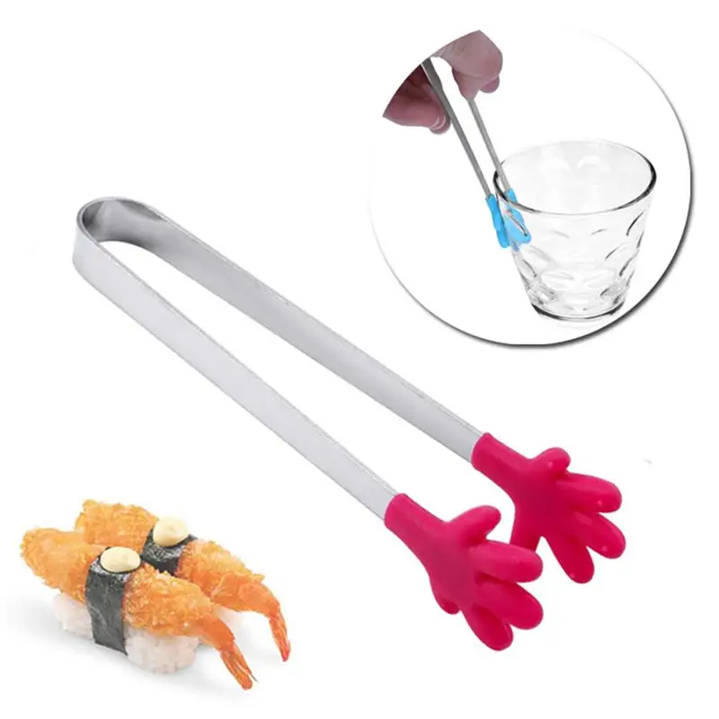 Silicone Food Tong Stainless Steel Kitchen Tongs Non-Slip Hand Shape Cooking Clip Clamp BBQ Salad Tool Grill Kitchen Accessories
Silicone Food Tong Stainless Steel Kitchen Tongs Non-Slip Hand Shape Cooking Clip Clamp BBQ Salad Tool Grill Kitchen Accessories
