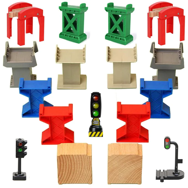Wooden Track Parts Train Railway Bridge Bracket Train Track Set Accessories Pier Fit Thomas Wooden Railway Car Toys For Kids
Wooden Track Parts Train Railway Bridge Bracket Train Track Set Accessories Pier Fit Thomas Wooden Railway Car Toys For Kids