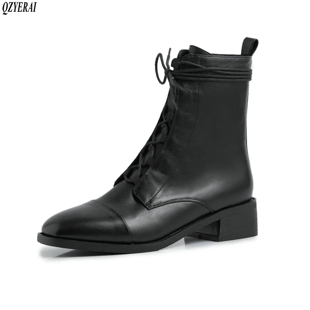 QZYERAI New style Genuine leather Riding boots Women's boots The European Autumn and winter Female boots cowhide Women's shoes
QZYERAI New style Genuine leather Riding boots Women's boots The European Autumn and winter Female boots cowhide Women's shoes