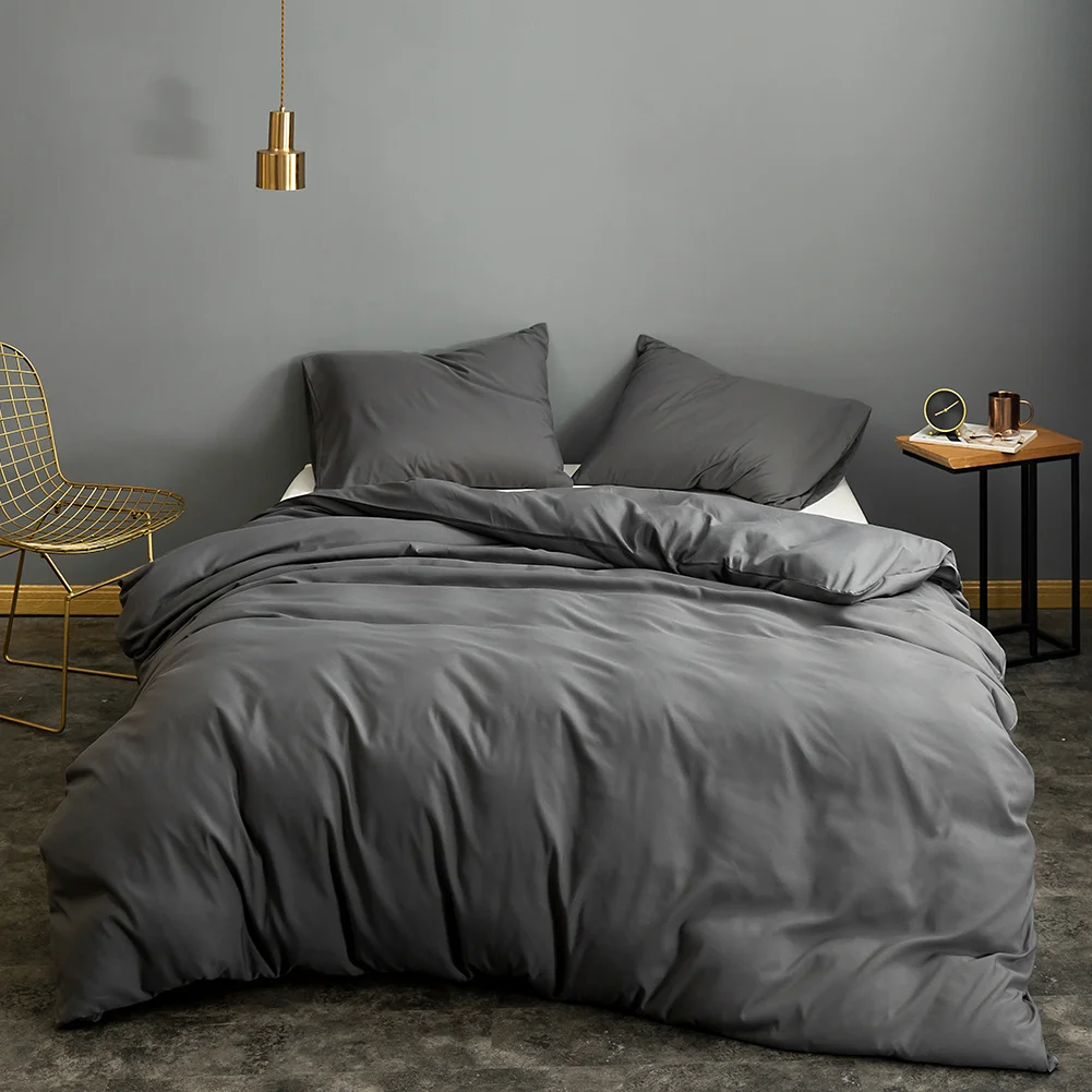 1 pc Duvet Cover Black Color Bed Cover Single/Queen/Double/King Size Sanding Comforter Covers housse de couette (no pillowcase)
1 pc Duvet Cover Black Color Bed Cover Single/Queen/Double/King Size Sanding Comforter Covers housse de couette (no pillowcase)