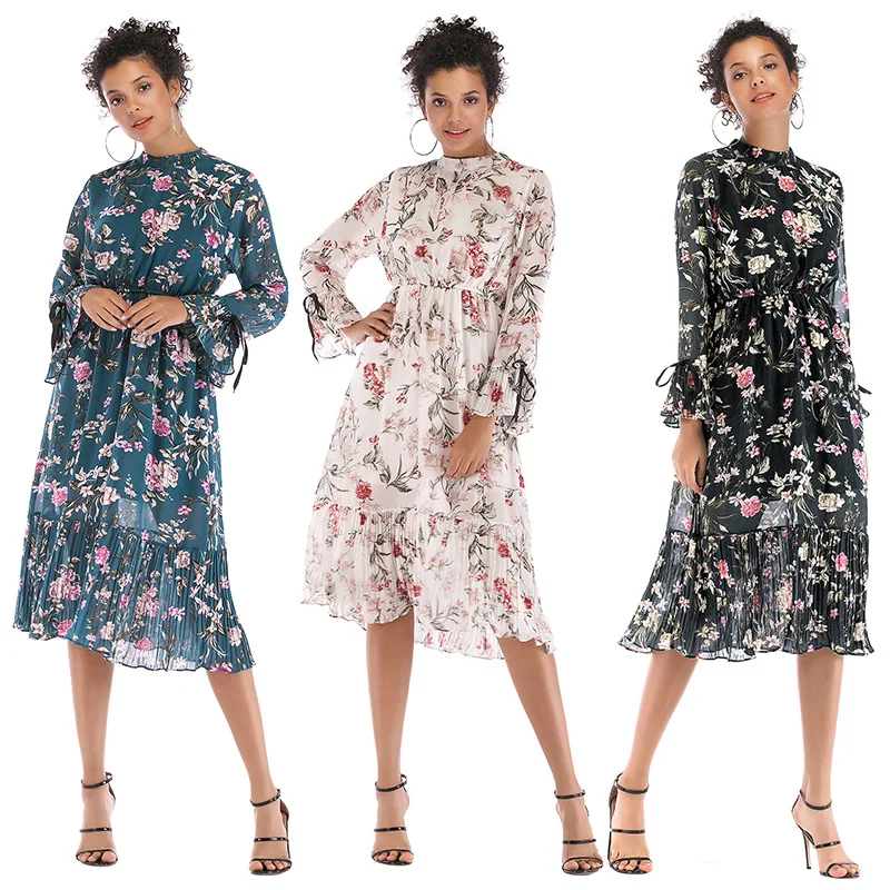 Donsignet Fashion Women's Dress New Summer Casual Hot Sale Round Neck Pullover Print Sexy Slim Ruffled Dress with Flared Sleeves
Donsignet Fashion Women's Dress New Summer Casual Hot Sale Round Neck Pullover Print Sexy Slim Ruffled Dress with Flared Sleeves