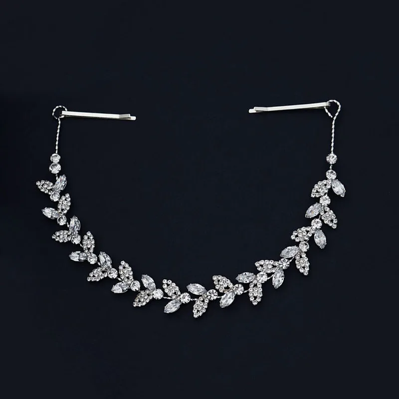 SLBRIDAL Flexible Alloy Rhinestones Leaf Cubic Zircon Bidal Hairband Wedding CZ Headband Hair accessories Women Fashion Jewelry
SLBRIDAL Flexible Alloy Rhinestones Leaf Cubic Zircon Bidal Hairband Wedding CZ Headband Hair accessories Women Fashion Jewelry