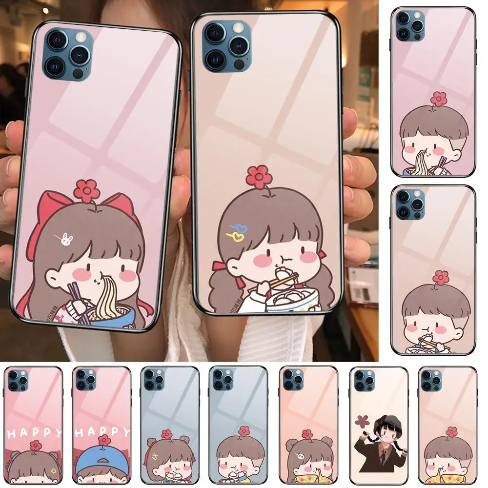 Cute cartoon couple baby Glass Case For iphone 12 11 Pro Max 12Pro XS Max XR X 7 8 Plus SE 2020 Case Tempered Back Cover
Cute cartoon couple baby Glass Case For iphone 12 11 Pro Max 12Pro XS Max XR X 7 8 Plus SE 2020 Case Tempered Back Cover