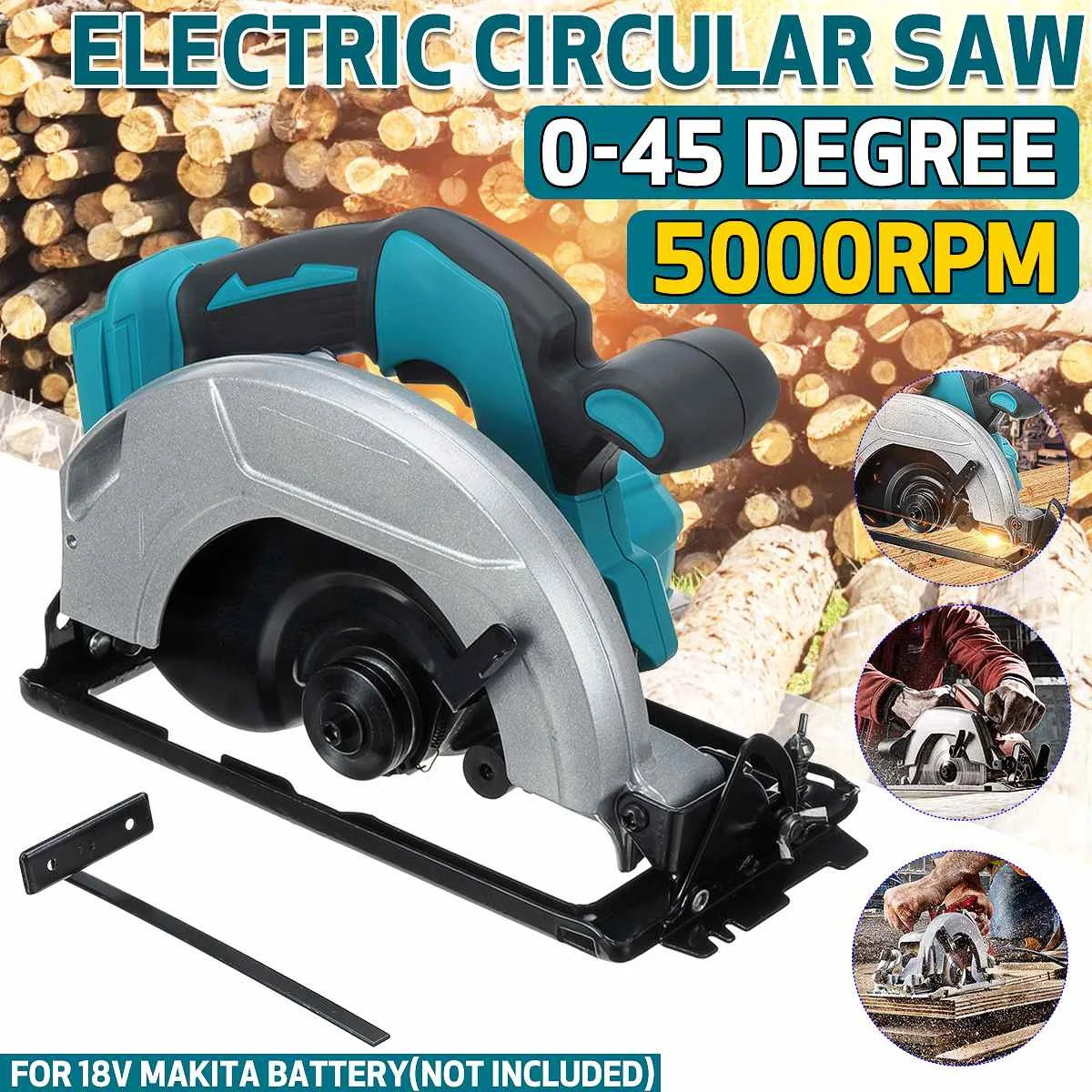 1200W Electric Circular Saw Handle Power Tools Multifunction Dust Passage Electric Saw Cutting Machine For Makita 18V Battery
1200W Electric Circular Saw Handle Power Tools Multifunction Dust Passage Electric Saw Cutting Machine For Makita 18V Battery