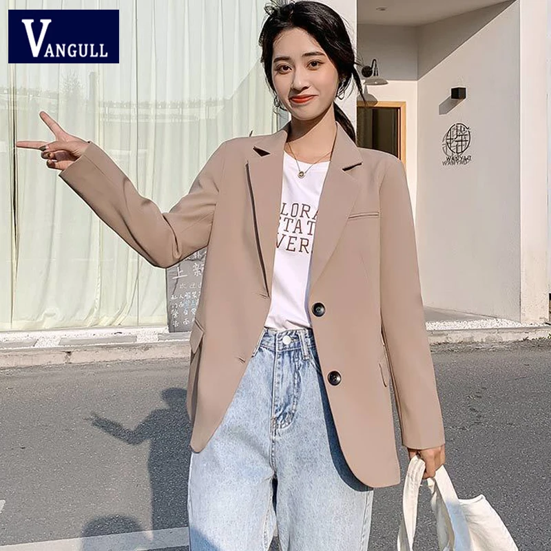 Vangull New Chic Solid Color Women Casual Blazer Jacket Office Lady Pockets Work Suit Coat Ladies Business Blazers Outerwear
Vangull New Chic Solid Color Women Casual Blazer Jacket Office Lady Pockets Work Suit Coat Ladies Business Blazers Outerwear