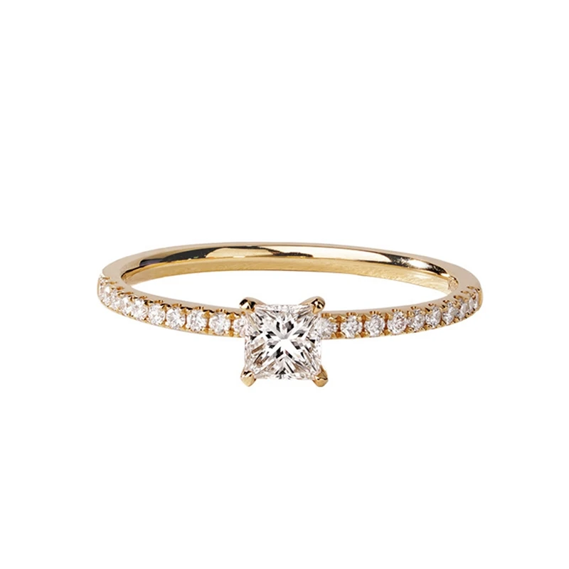

Роскошные 100% 925 стерлингового серебра создан Муассанит Свадебные обручальные кольца простое кольцо для женщин, хорошее ювелирное изделие, ...