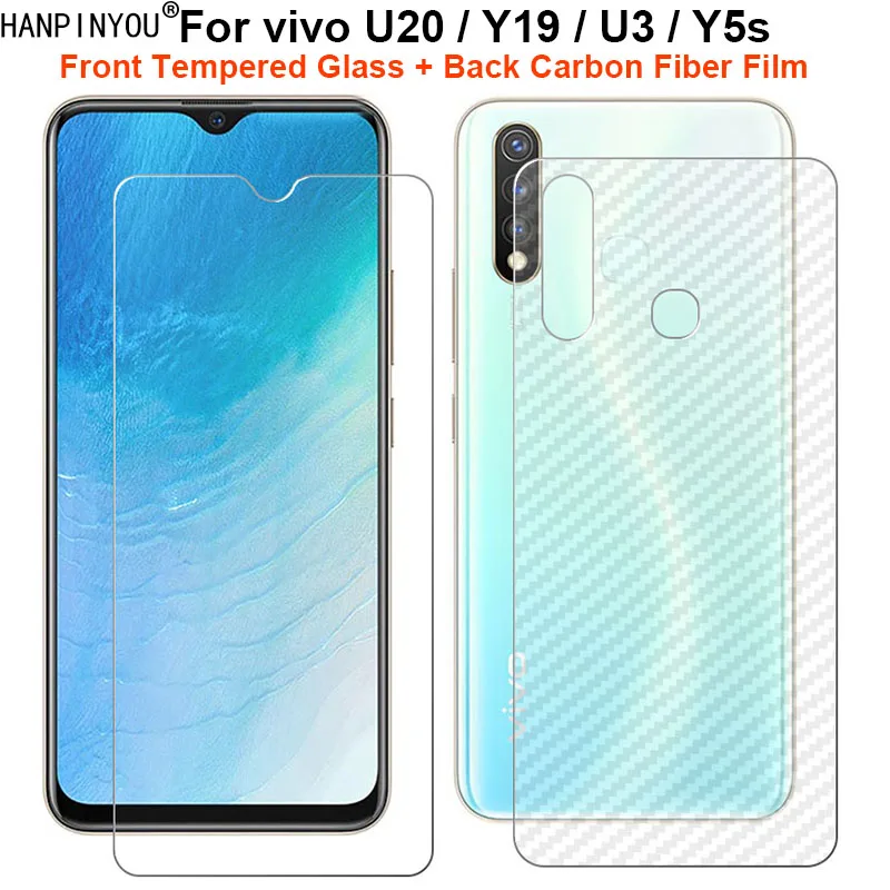 For vivo U20 Y19 U3 Y5s 1 Set = Soft Back Carbon Fiber Film Skin Sticker + Ultra Thin Tempered Glass Front Screen Protector
For vivo U20 Y19 U3 Y5s 1 Set = Soft Back Carbon Fiber Film Skin Sticker + Ultra Thin Tempered Glass Front Screen Protector