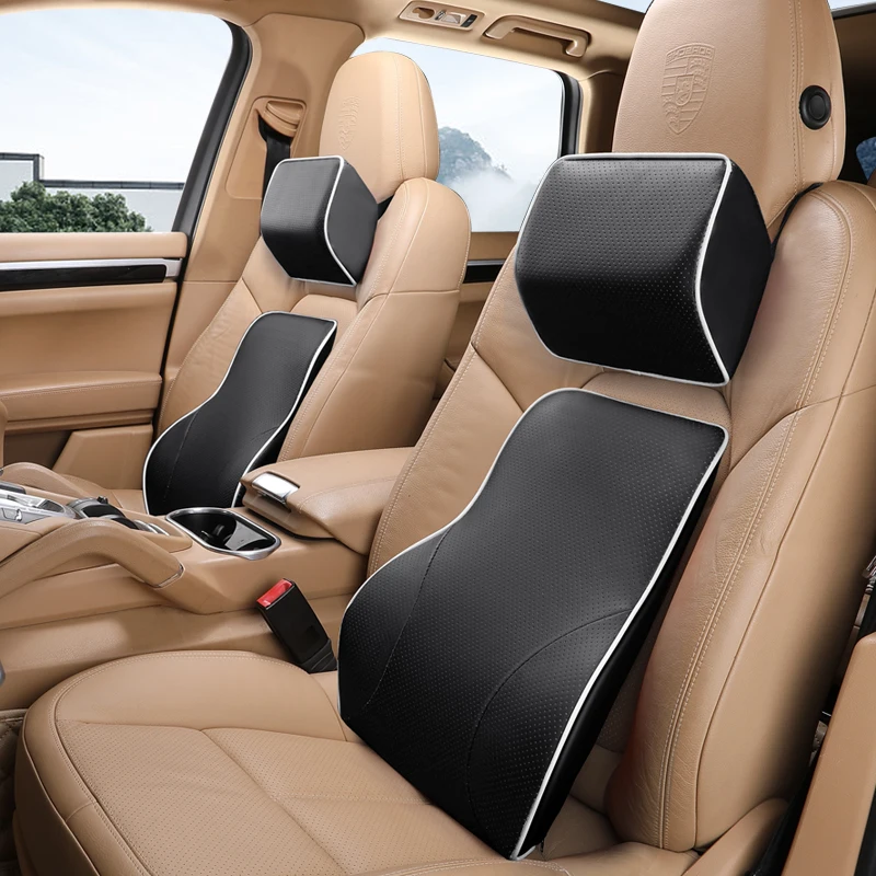Car Headrest Pillow Neck Memory Lumbar Support Leather Breathable Auto Neck Rest Headrest Cushion Seat Pillow
Car Headrest Pillow Neck Memory Lumbar Support Leather Breathable Auto Neck Rest Headrest Cushion Seat Pillow
