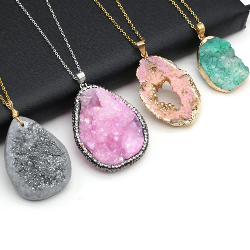 Natural Semi-precious Stone Perfume Crystal Bud 40x30x6mm-50x30x6mm Lenght 40+5cm Agate for Jewelry Making Necklaces Gift
Natural Semi-precious Stone Perfume Crystal Bud 40x30x6mm-50x30x6mm Lenght 40+5cm Agate for Jewelry Making Necklaces Gift