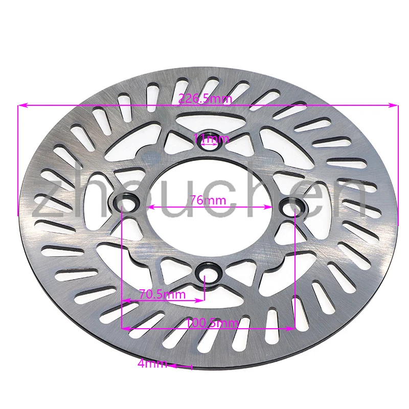 The latest 230mm rear brake disc rotor, used for pit bikes, four-wheeled motorcycles, off-road motorcycle parts
The latest 230mm rear brake disc rotor, used for pit bikes, four-wheeled motorcycles, off-road motorcycle parts