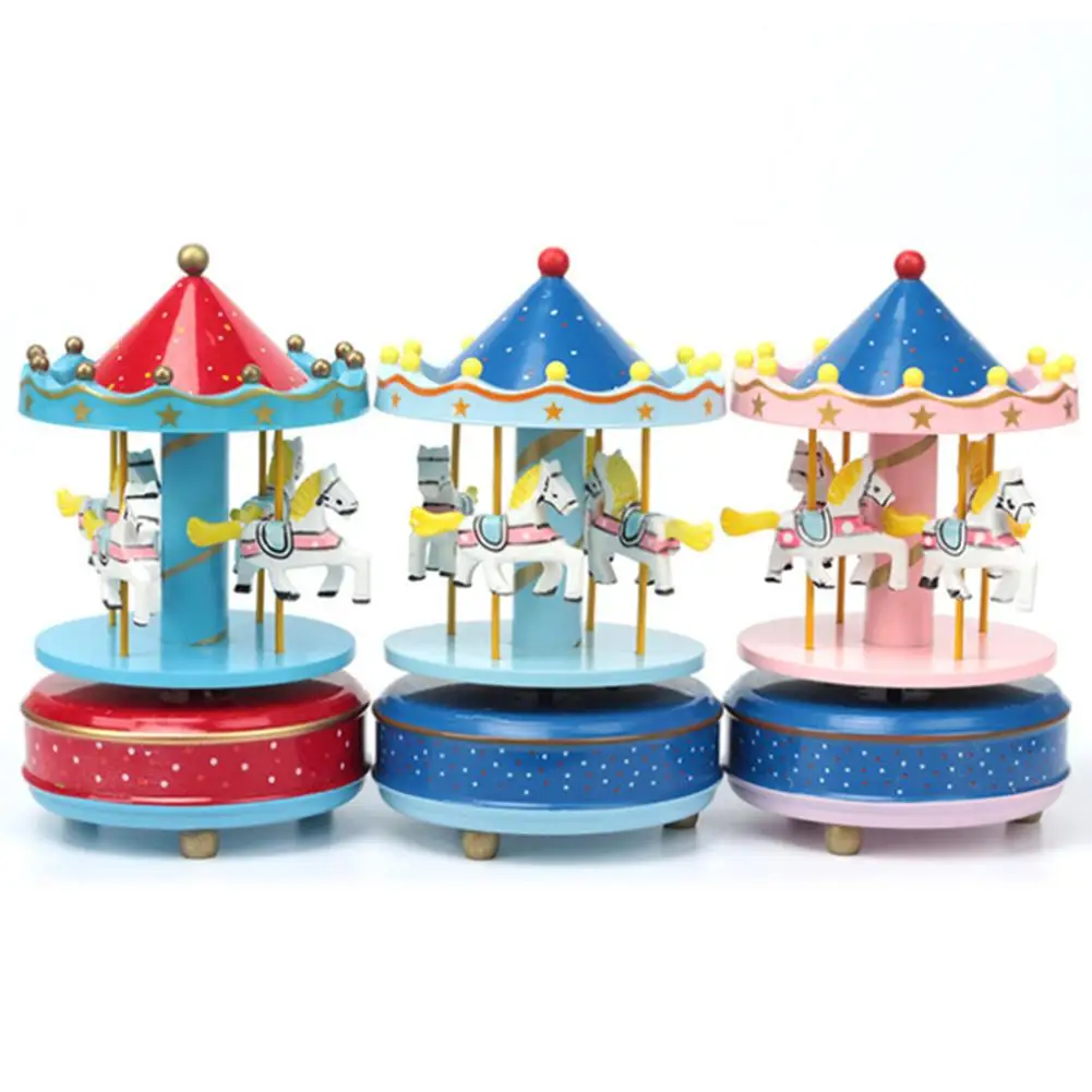 Merry-go-круглые музыкальные шкатулки игрушка Геометрическая музыка украшение