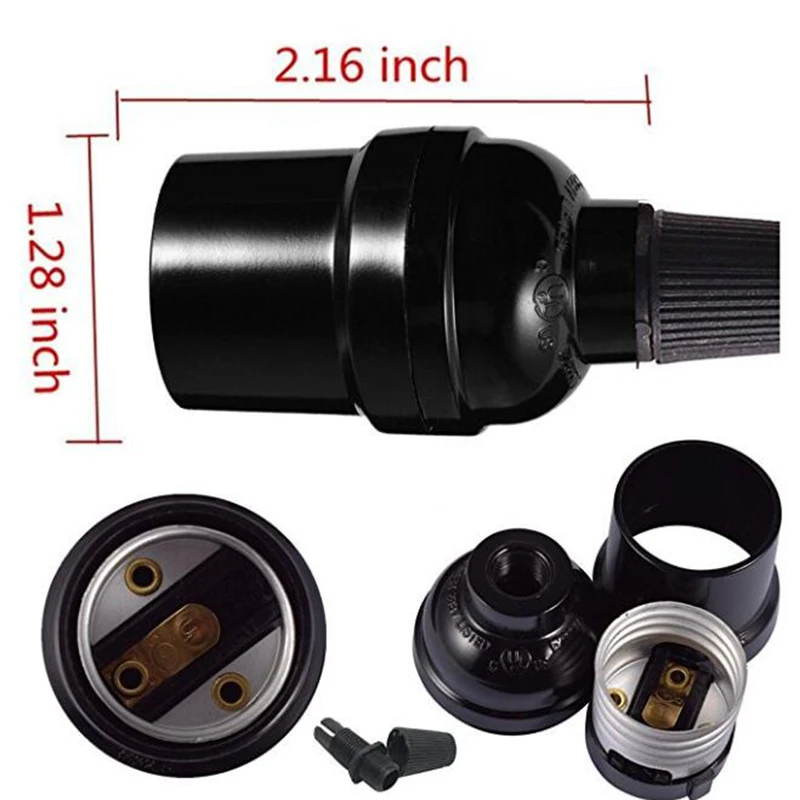 8pcs UL certification E27 Lampholder Light Bulb Lamp Holder Screw Cap Socket Light Fittings
8pcs UL certification E27 Lampholder Light Bulb Lamp Holder Screw Cap Socket Light Fittings